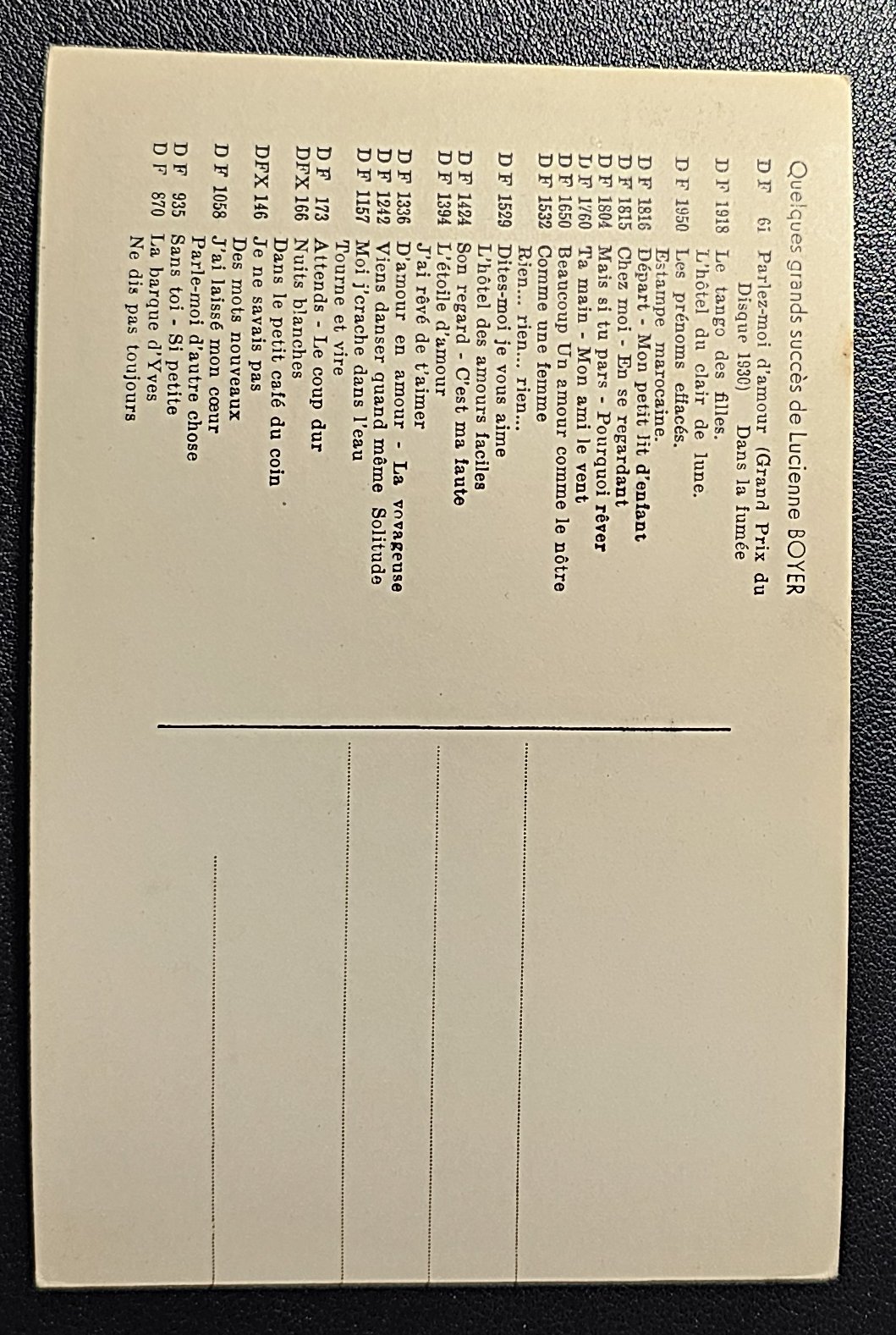 (image for) Lucienne Boyer #0004